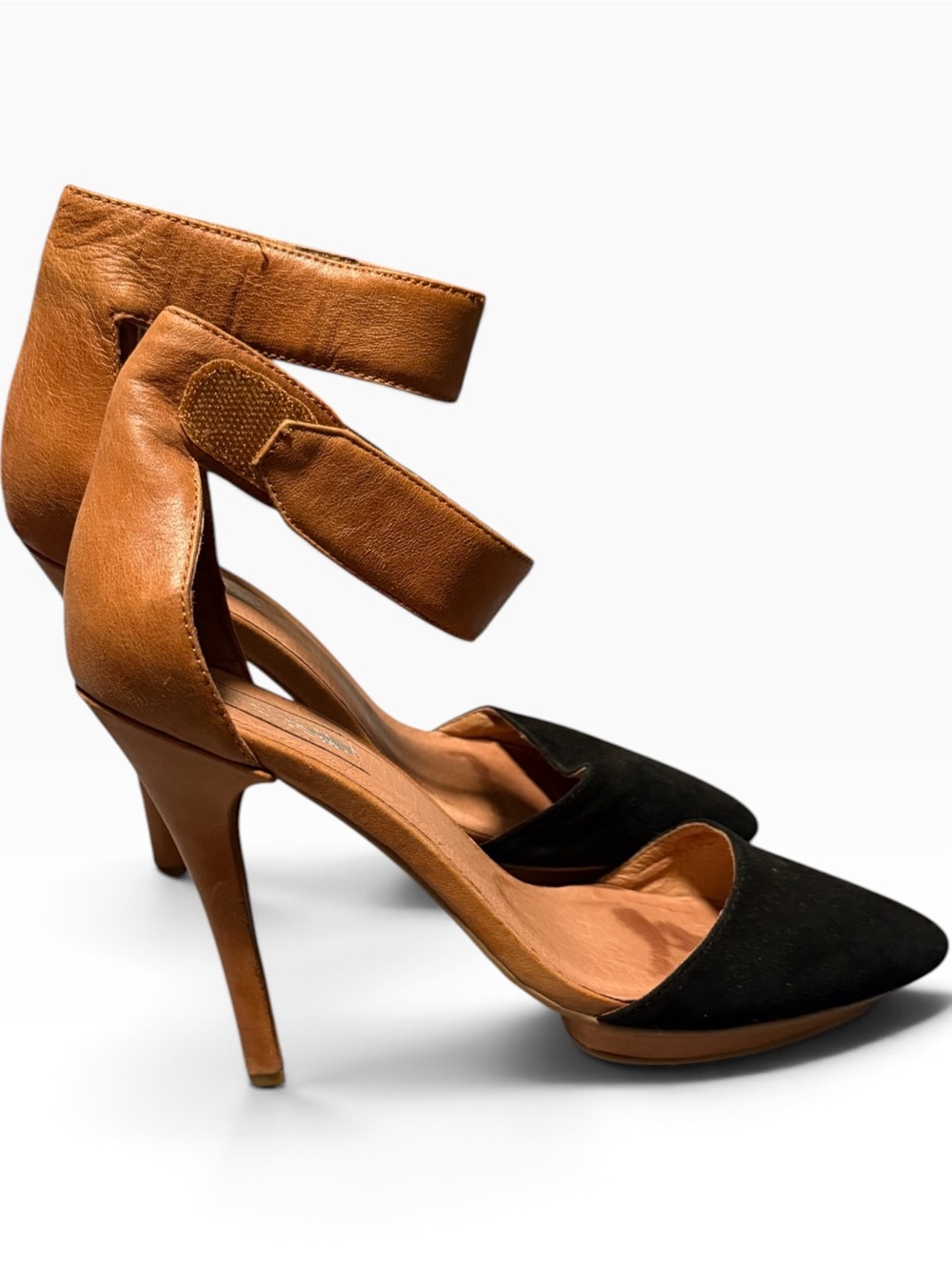 Jeffrey Campbell x Free People Solitaire Heels Brown Black Size 7 - Picture 3 of 6